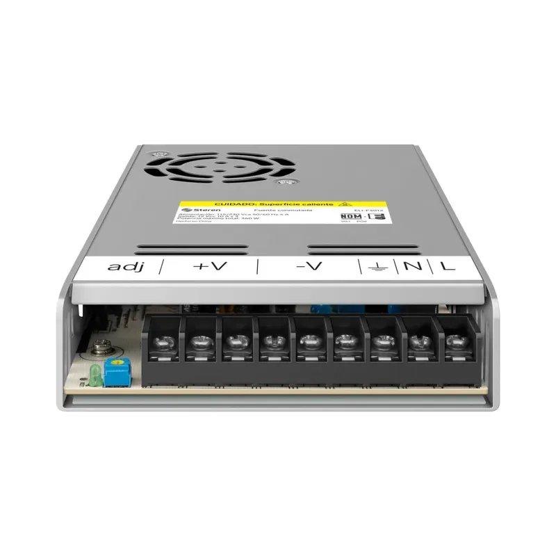 Fuente conmutada de 3 canales, 360 W de potencia con salida de 12 Vcc y capacidad de 30 A Steren ELI-F3012