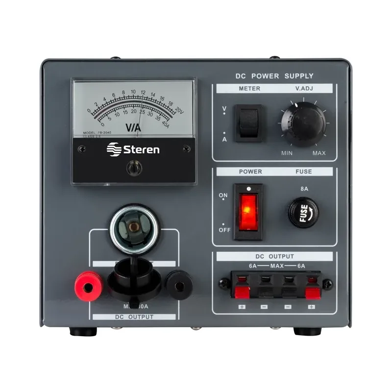 Fuente de poder regulada de 0 a 15 Vcc, 6, 10 o 30 A Steren PRL-25