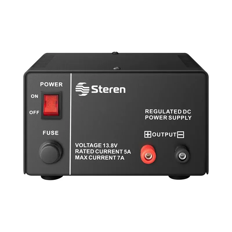 Fuente de poder regulada de 13,8 Vcc, 5 a 7 A Steren PRL-5