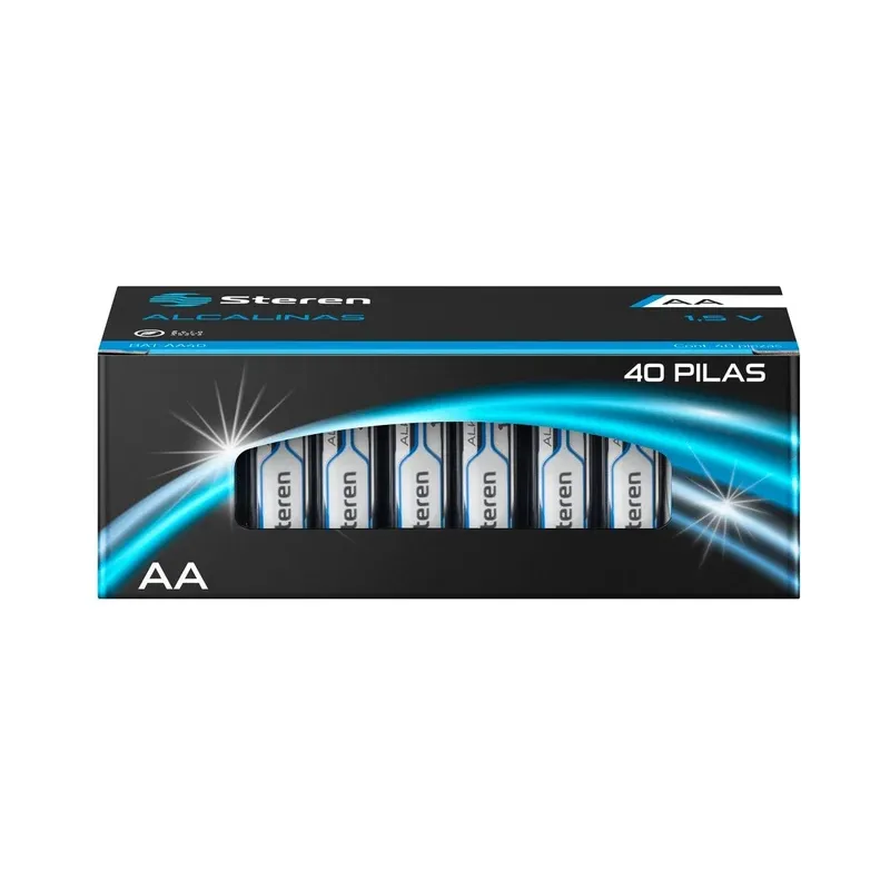 Paquete de 40 pilas alcalinas "AA" Steren BAT-AA40