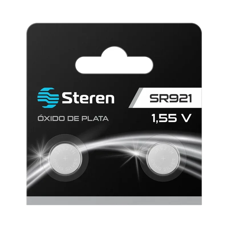 Pila de óxido de plata tipo botón "SR921" Steren BAT-SR920