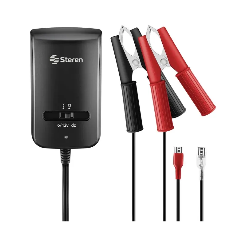 Cargador inteligente para baterías selladas de ácido-plomo Steren BR-500