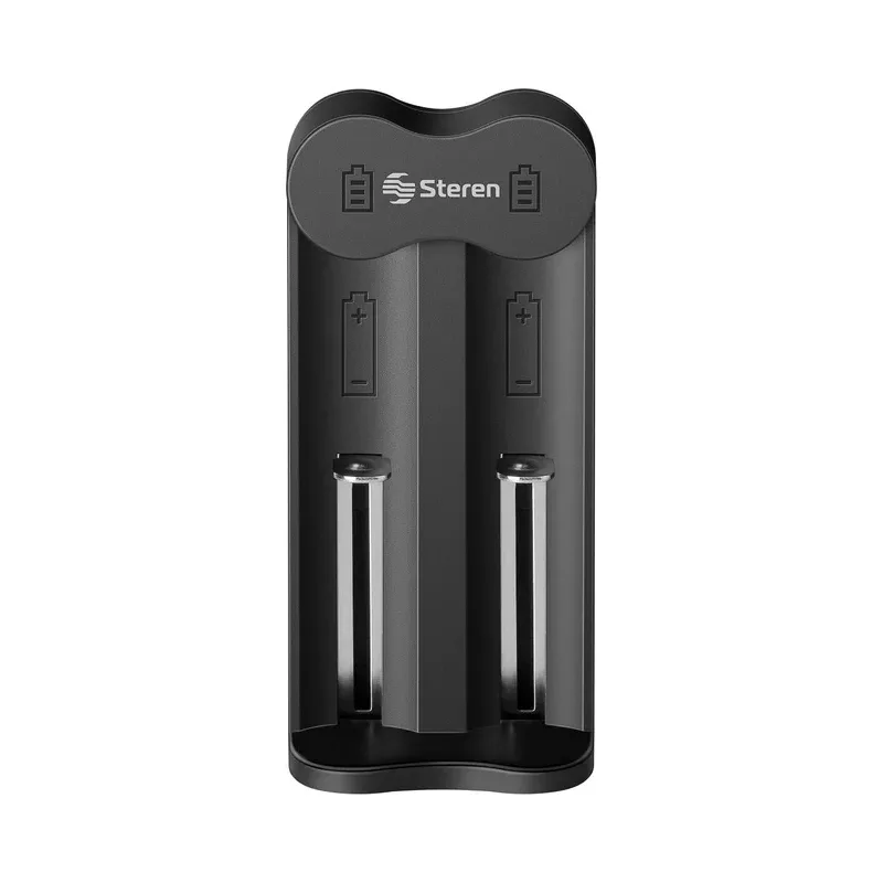 Cargador USB de pilas Li-Ion cilíndricas Steren CRG-261