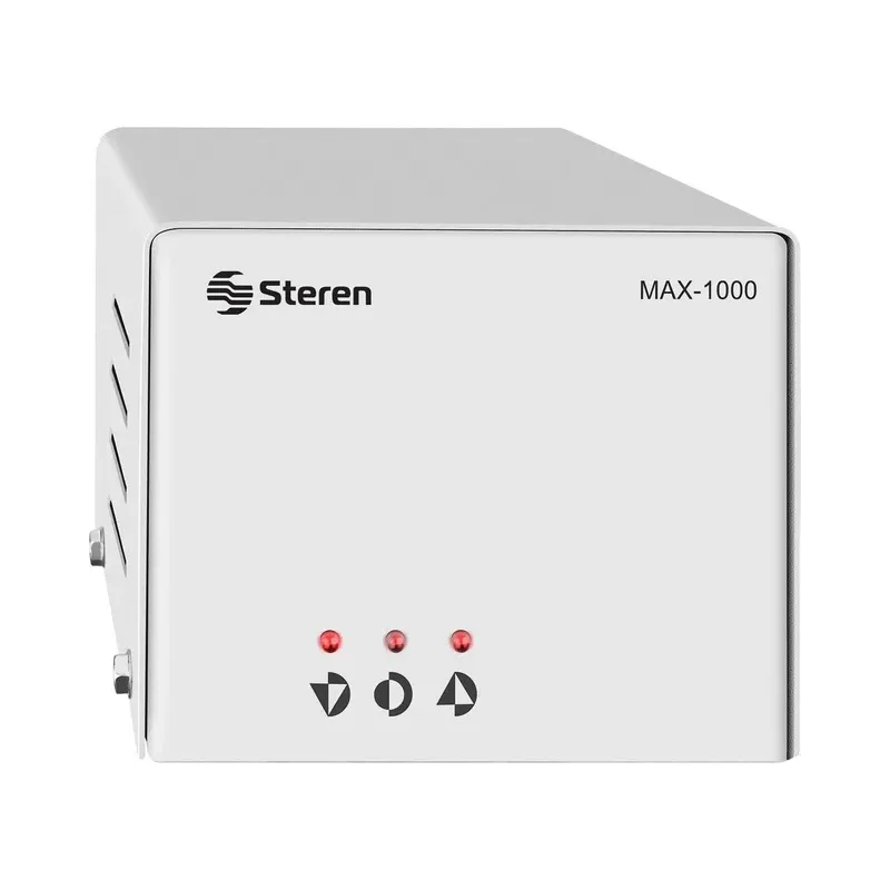 Regulador de voltaje 1,000 W con 4 contactos Steren MAX-1000