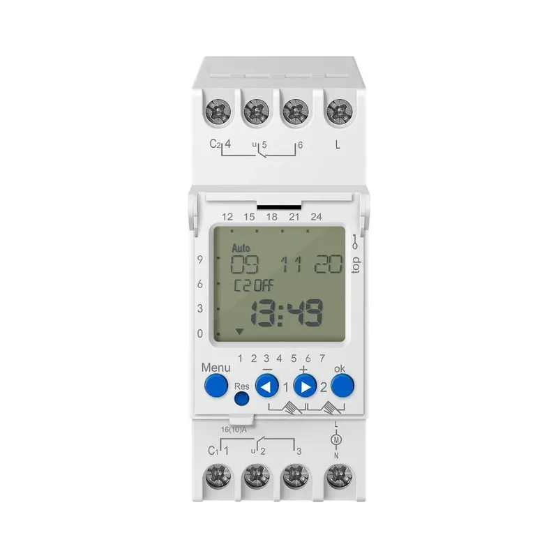 Temporizador (timer) digital industrial de 44 eventos y 2 canales Steren TEMP-310
