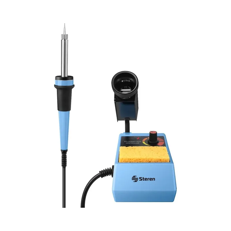Cautín de lápiz tipo estación, con control de temperatura, de 45 Watts Steren CAU-190