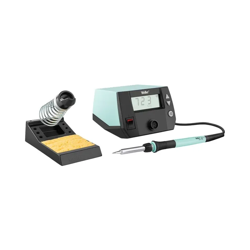Cautín de estación profesional con control de temperatura y Anuncio luminoso marca Weller, de 70 Watts Steren WE1010