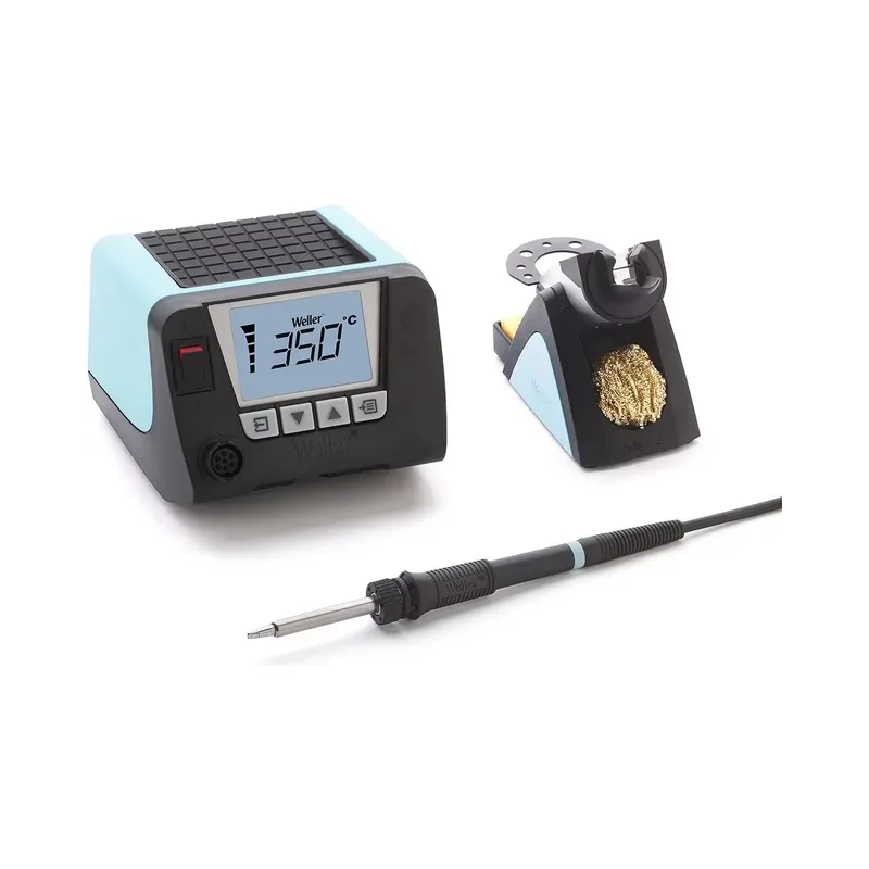 Cautín de estación Weller de 95 W, con control de temperatura y Anuncio luminoso Steren WT1012