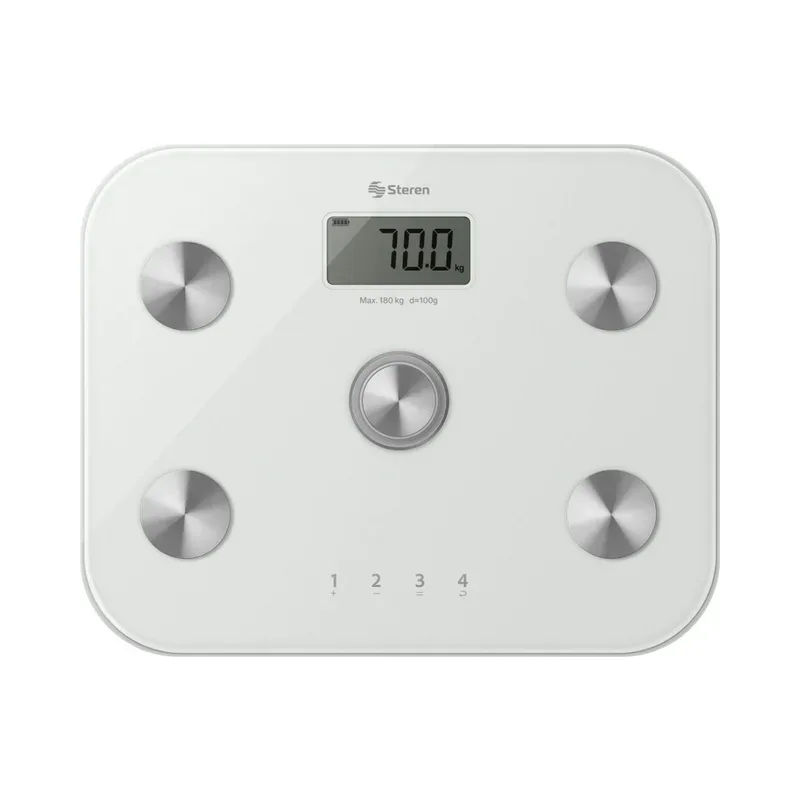 Báscula digital cinética con análisis corporal, hasta 180 kg Steren MED-450