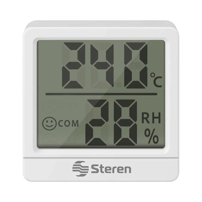 Mini termómetro digital con sensor de humedad (Higrómetro) Steren TER-090