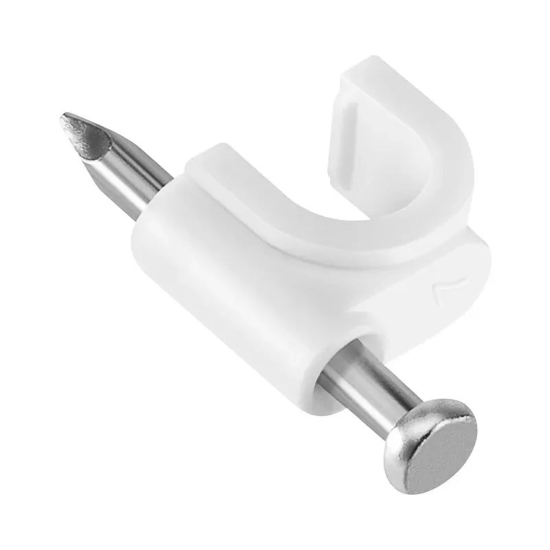 50 grapas para cable coaxial RG6, blancas Steren GRA-960B