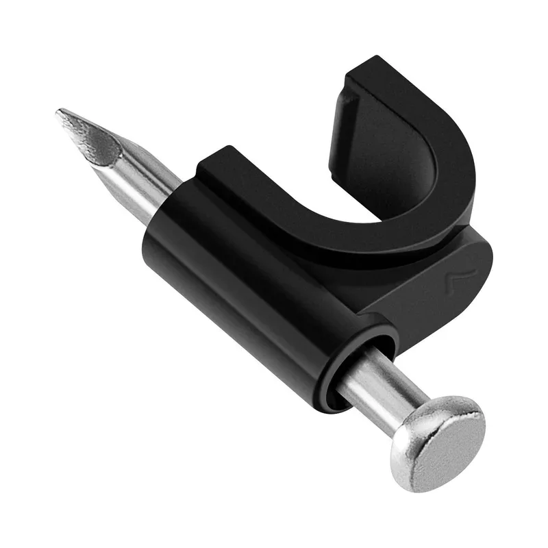 50 grapas para cable coaxial RG6, negras Steren GRA-960N