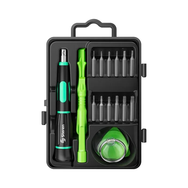 Kit de herramientas para reparación y mantenimiento de electrónicos Steren HER-118