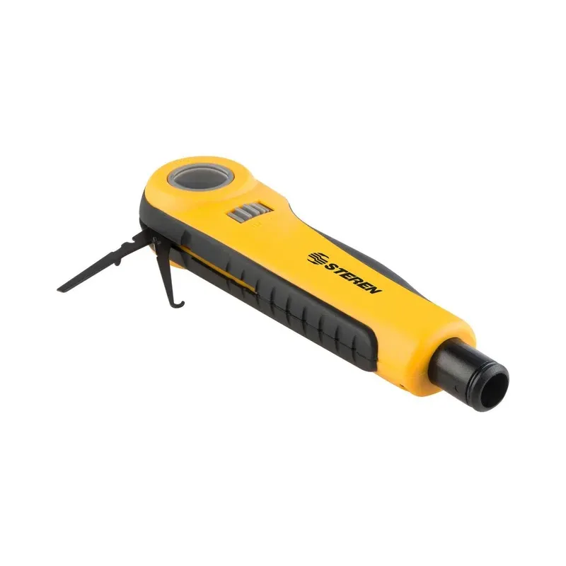 Herramienta profesional de impacto (Ponchadora) para jack RJ45 CAT 5 Steren HER-670