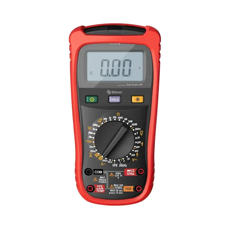 Multímetro profesional con detector de voltaje Steren MUL-288