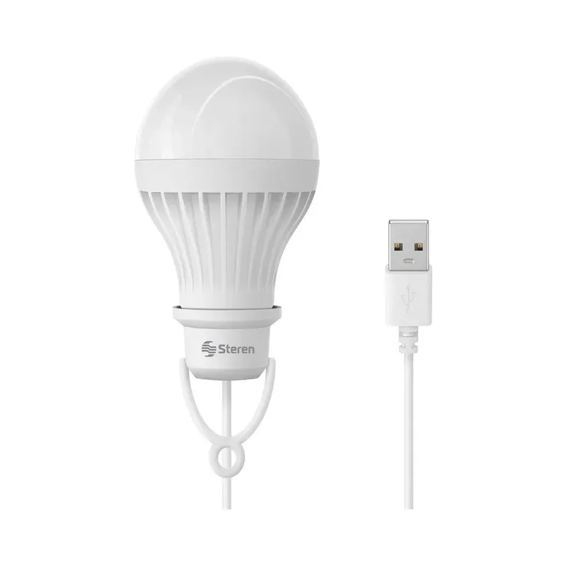 Bombillo LED USB, 5 W Steren FOC-100/USB
