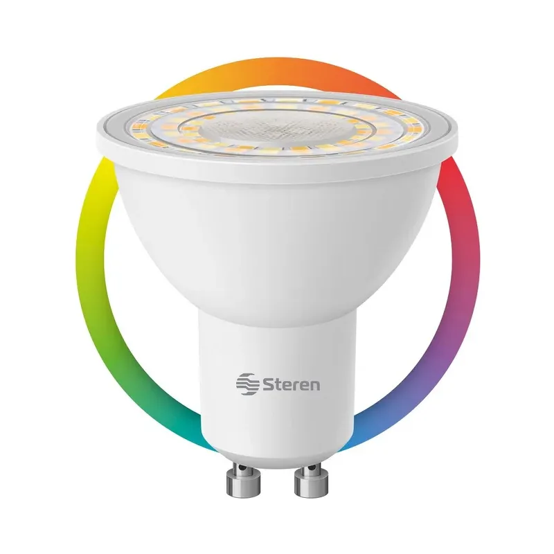Bombillo LED dicroico Wi-Fi RGB+W multicolor de 5 W Steren SHOME-121