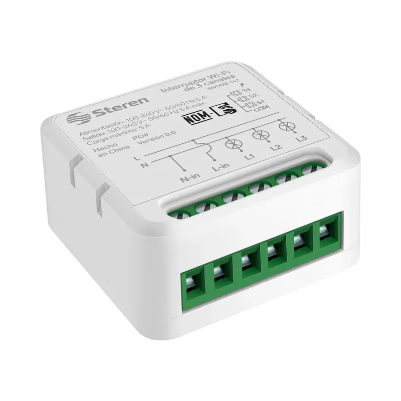 Interruptor Wi-Fi de 3 canales Steren SHOME-147