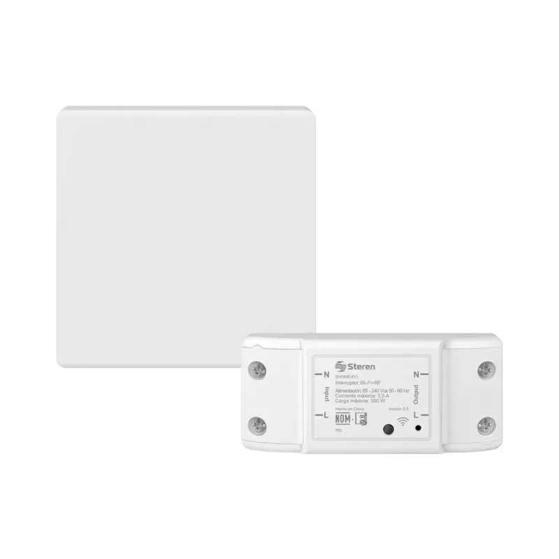 Apagador inalámbrico RF cinético sencillo Steren SHOME-611