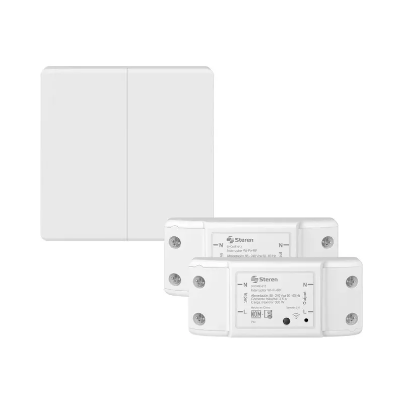 Apagador inalámbrico RF cinético doble Steren SHOME-612