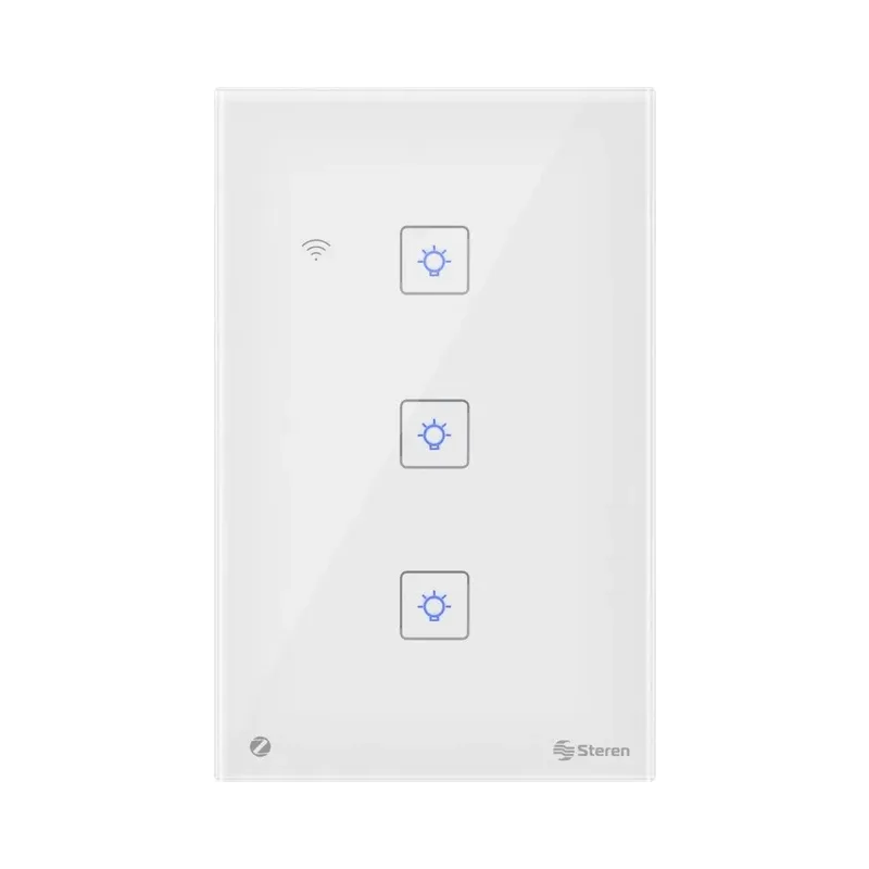 Interruptor Zigbee* touch triple Steren SHOME-Z303