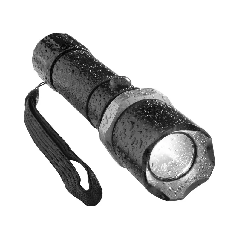 Linterna LED de aluminio resistente al agua con batería recargable Steren LAM-233