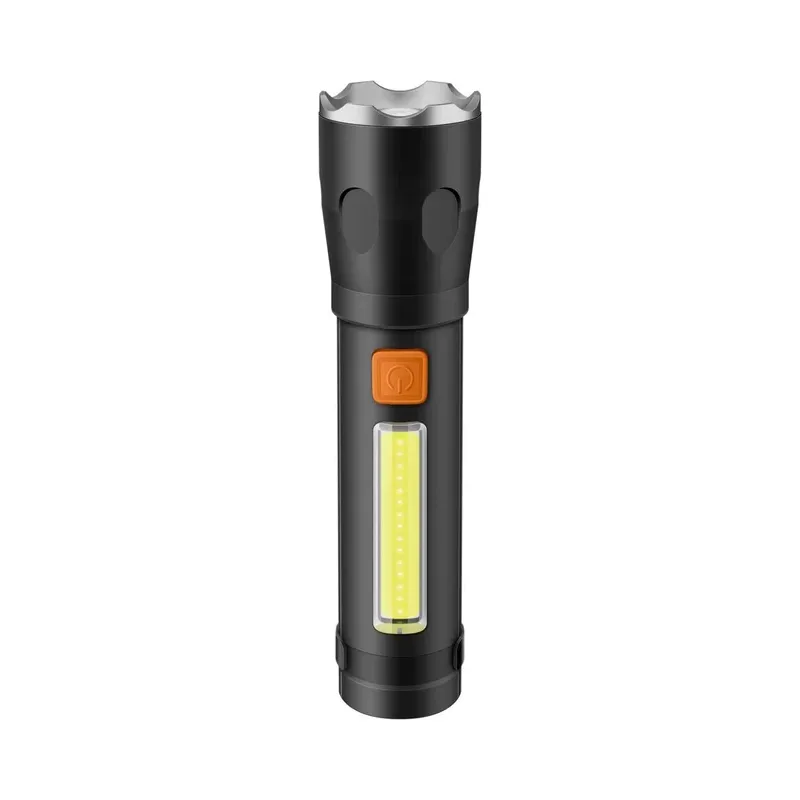 Linterna LED de 490 lúmenes 2 en 1 con batería recargable y estructura de aluminio Steren LAM-280