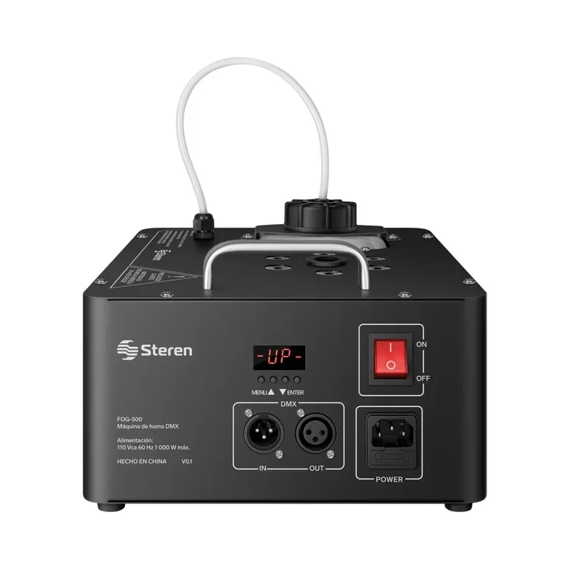 Máquina de humo DMX con salida vertical y luz LED multicolor RGB Steren FOG-500
