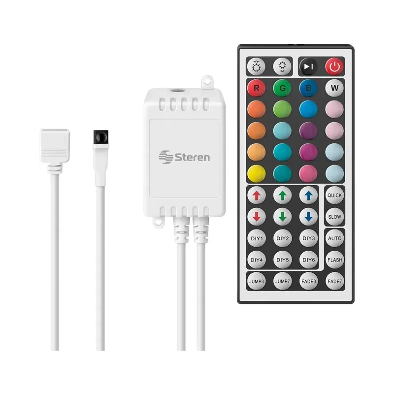 Controlador infrarrojo para tiras LED RGB Steren MODLED-010