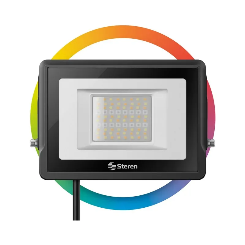 Reflector LED Wi-Fi RGB+W de 30 W para exterior Steren SHOME-1230