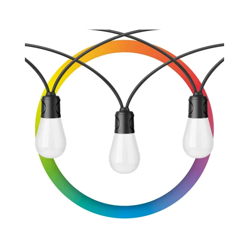 Serie LED Wi-Fi* multicolor RGB+W de 12 focos para exterior Steren SHOME-1270