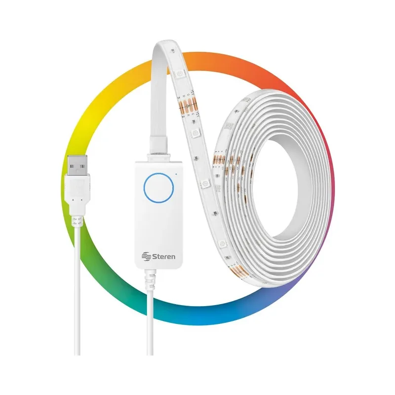 Tira LED Wi-Fi* multicolor RGB de 2 m Steren SHOME-1282
