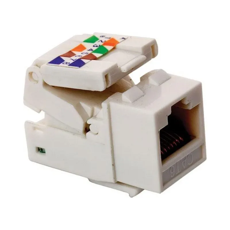Jack RJ45 de 8 contactos a 90° CAT 5e, tipo Keystone Steren 350-030