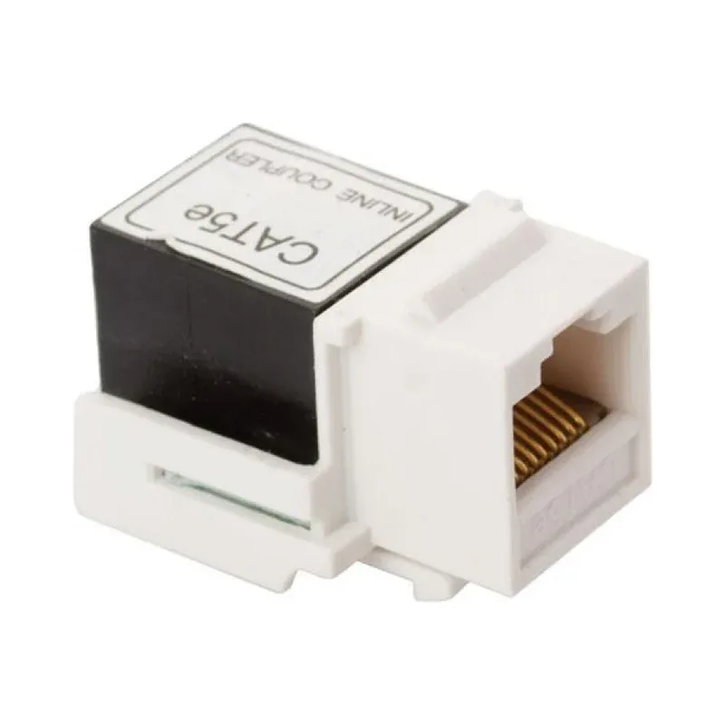 Cople jack a jack RJ45 de 8 contactos CAT 5e, tipo Keystone Steren 350-032