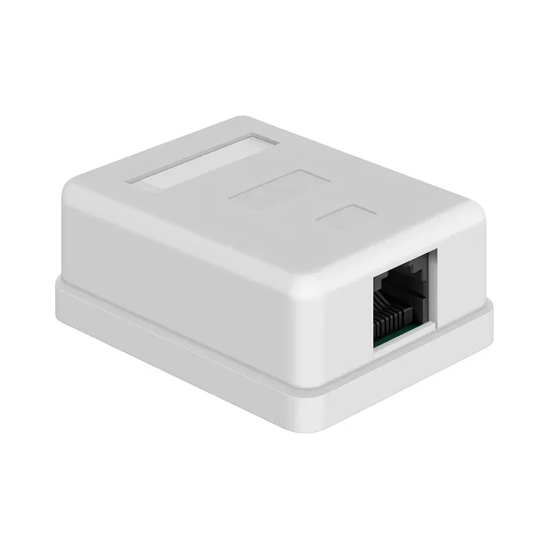 Toma de sobreponer sencilla RJ45 CAT 6 Steren 360-061