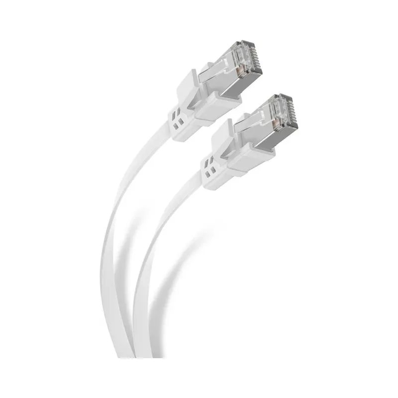 Cable Ethernet STP CAT 6A, de 2,1 m, plano , blanco Steren 368A-507BL