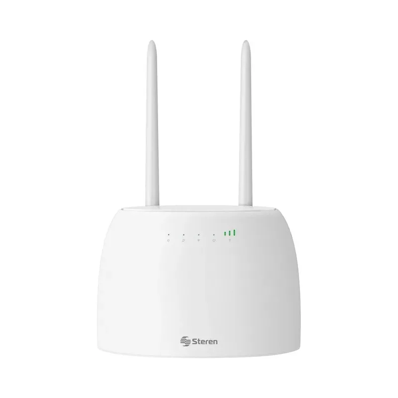 Router Wi-Fi* 4G AC1200, 2,4 GHz y 5 GHz, hasta 40 m de cobertura Steren COM-770
