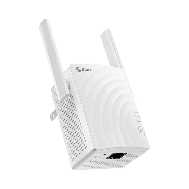 Repetidor Wi-Fi* de doble banda 2,4 GHz y 5 GHz (B/G/N/A/AC), hasta 40 m de cobertura Steren COM-8300
