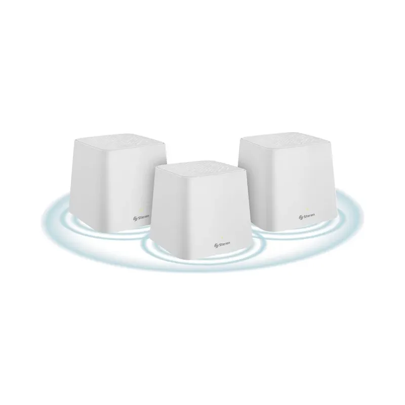 Sistema Smart Wi-Fi MESH triple, 2,4 GHz y 5 GHz (B/G/N/A/AC/V/R) Steren MESH-300