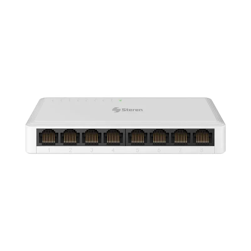 Switch Gigabit Ethernet de 8 puertos Steren SWI-108