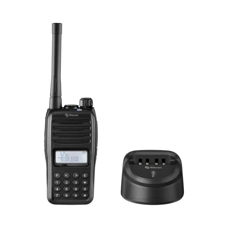 Radio intercomunicador profesional con teclado y Anuncio luminoso, hasta 7 Km de alcance Steren RAD-630
