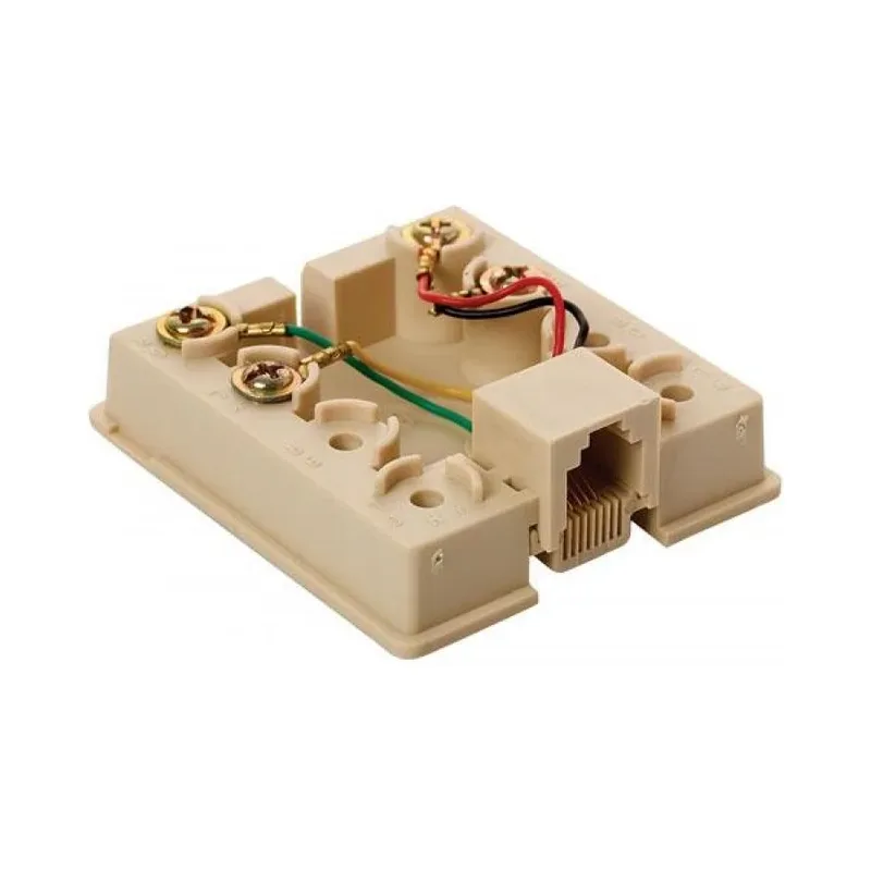 Conector jack telefónico con jack RJ11 de 4 contactos Steren 300-145