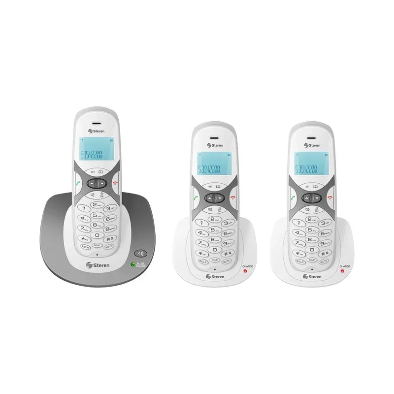 Teléfono inalámbrico DECT 6.0 con 2 extensiones adicionales Steren TEL-2492