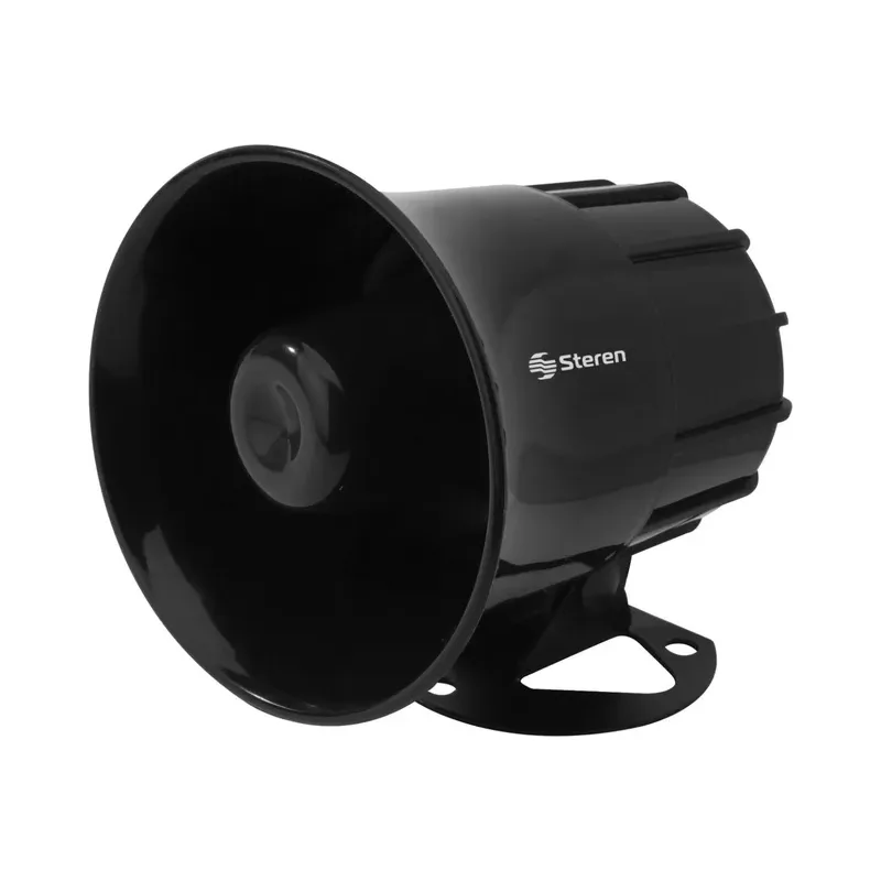 Sirena redonda de 50 Watts con 6 tonos Steren TRS-450
