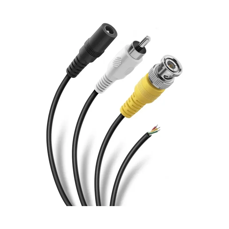Cable CCTV para señal y alimentación (RCA, BNC, jack invertido) Steren CCTV-310