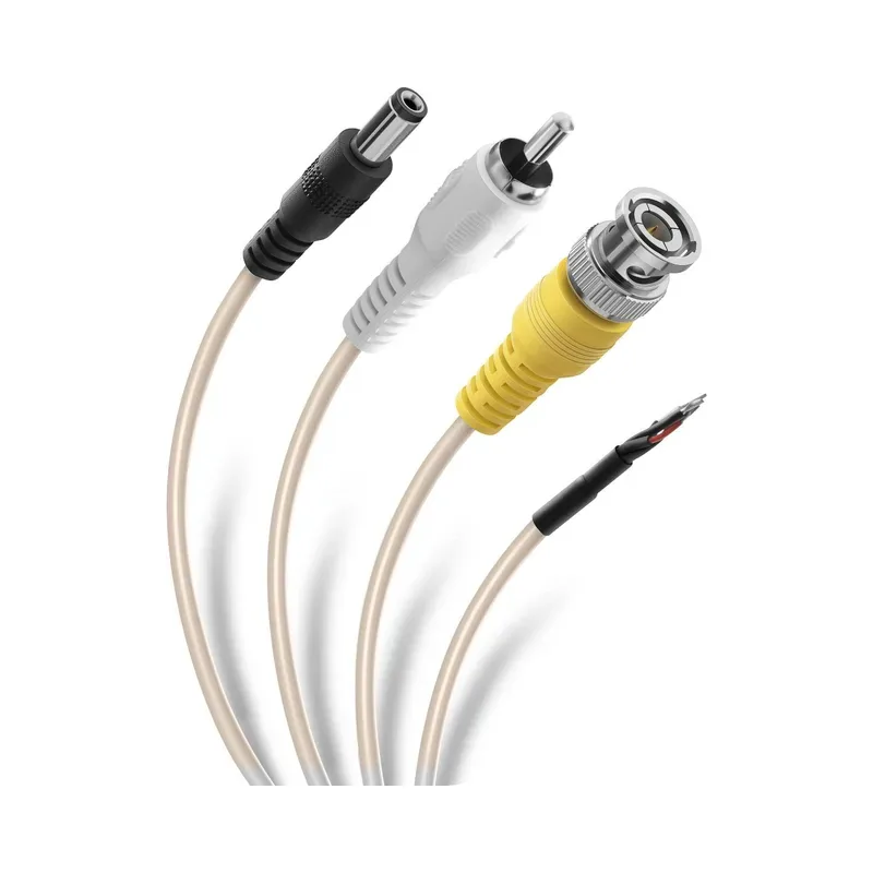Cable CCTV para señal y alimentación (RCA, BNC, plug invertido) Steren CCTV-312