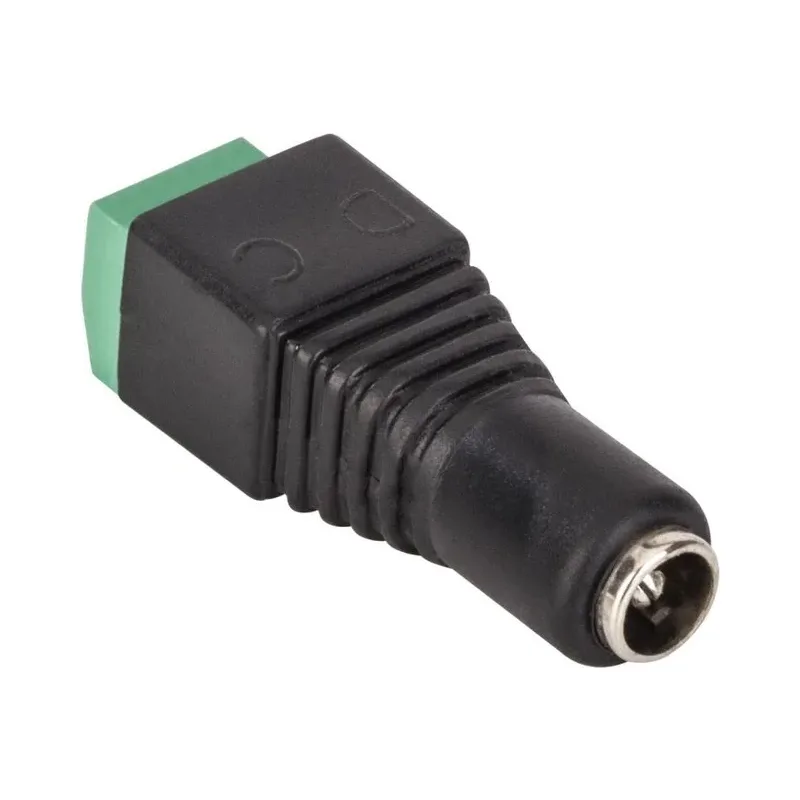 Adaptador jack invertido 2.1 mm a 2 terminales atornillables Steren CCTV-322