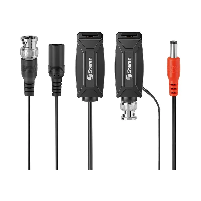 Extensor de video BNC por cable UTP (Balun) Steren CCTV-402
