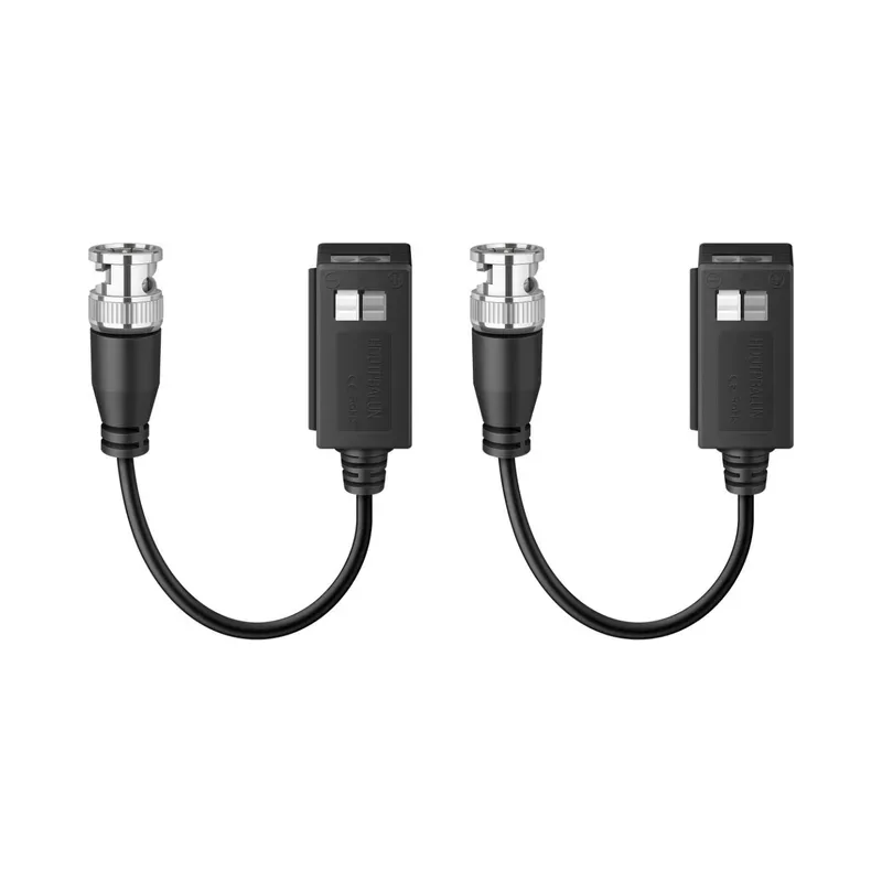 Extensor pasivo de video UHD 4K para BNC por cable Ethernet con terminales de resorte (Balun) Steren CCTV-412
