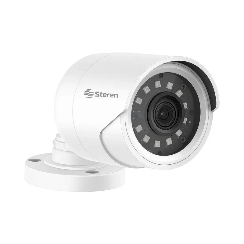 Cámara de seguridad CCTV digital Full HD, para exterior, tipo mini bala, tetrahíbrida Steren CCTV-1018